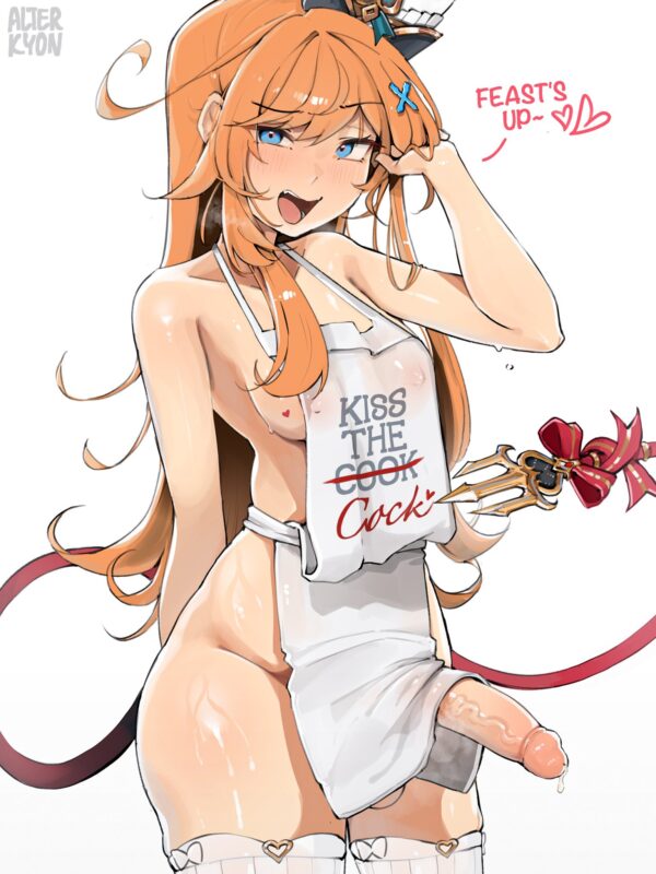 alterkyon - futa escoffier (genshin impact) genshin impact text or caption hentai porn