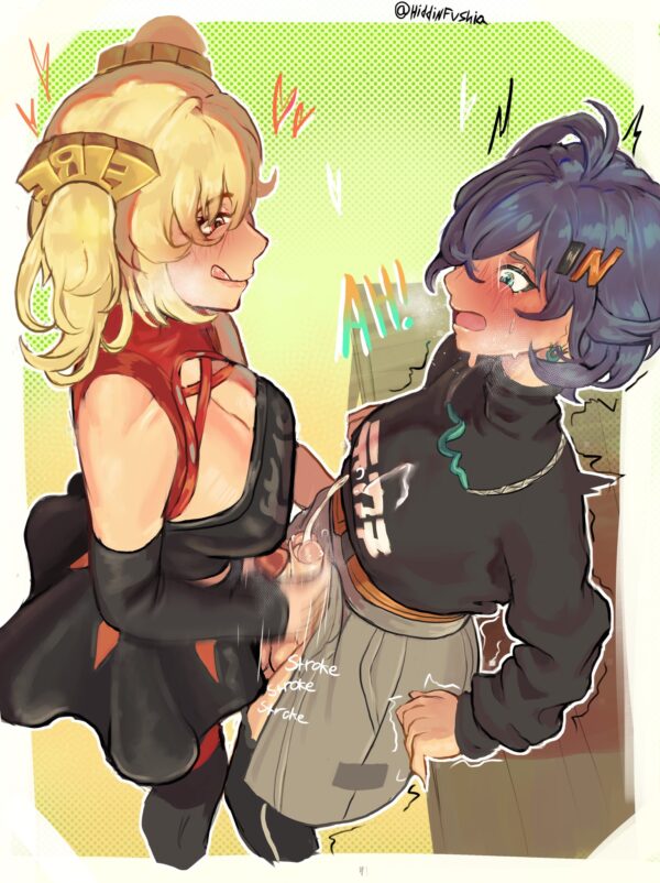 hiddenfuchsia_ _redfushsia - futa on futa belle (zenless zone zero) burnice white zenless zone zero hentai porn