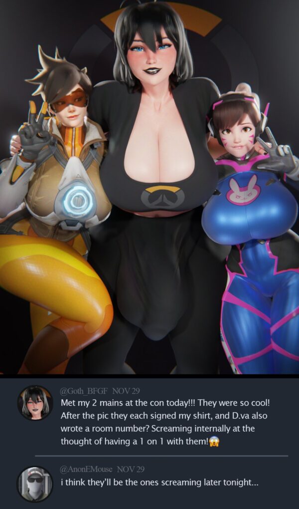 scrag_boy - giant futa d.va mavis dracula scrag tracer (overwatch 2 suit) hotel transylvania overwatch league hentai porn