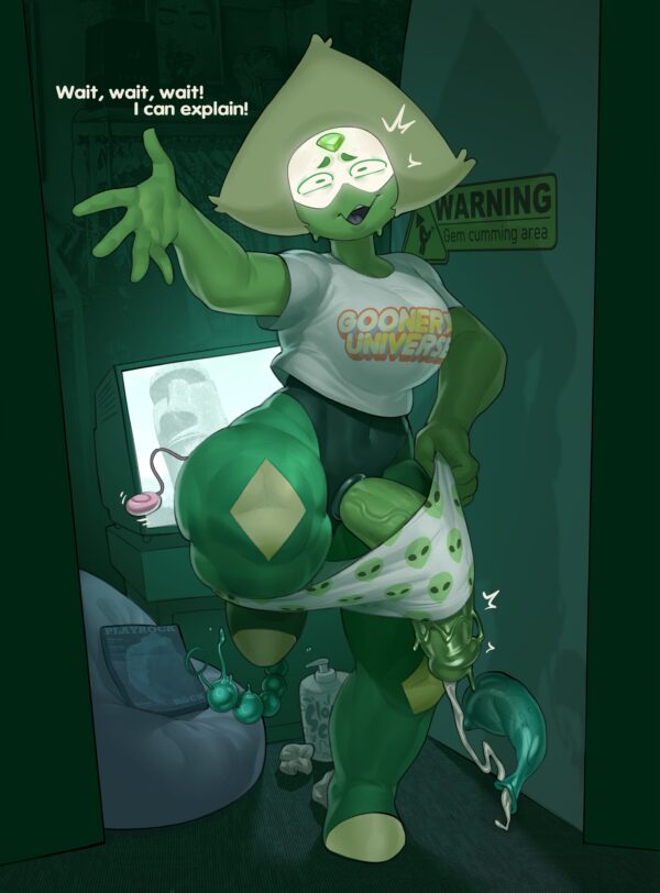 mr_fuga - futa gem (species) moai peridot (steven universe) cartoon network steven universe text or caption hentai porn