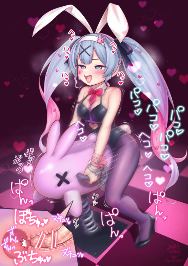 daisy_mitsumata - futa breeding mount hatsune miku rabbit hole (vocaloid) vocaloid 2