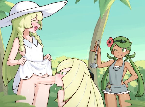 liveactors - futa lillie (pokemon) lusamine (pokemon) mallow (pokemon) pokemon pokemon sm hentai porn