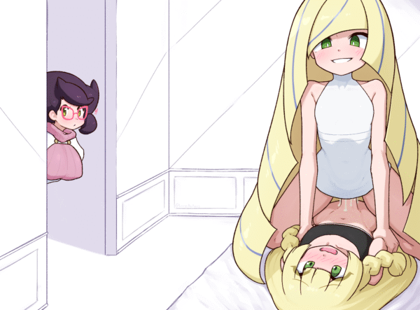 liveactors - futa lillie (pokemon) lusamine (pokemon) wicke (pokemon) pokemon pokemon sm hentai porn