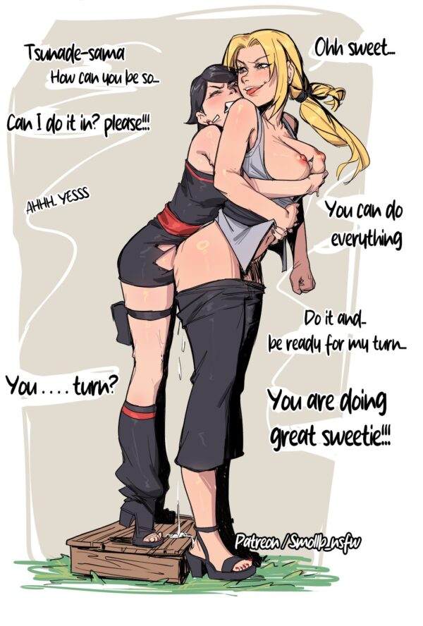 senin_ _smollb_nsfw - futa sarada uchiha tsunade boruto two blue vortex naruto (series) text or caption hentai porn