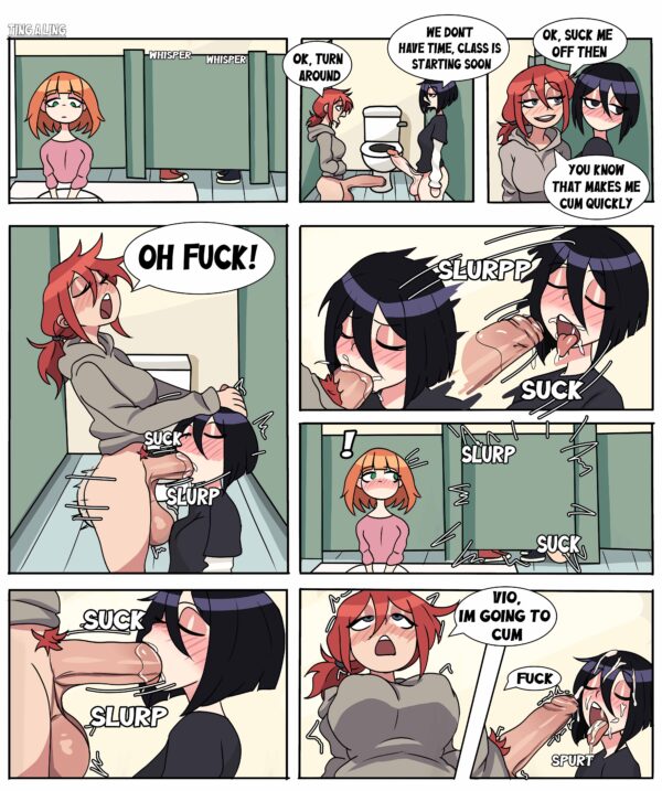 tingalinguy - futa on futa original character original characters skye (tingalinguy) violet (tingalinguy) original hentai porn